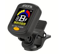 TEMU AFINADOR REcargable AROMA AT-10A para guitarras eléctricas, acústicas, , , violín - de 12 con pantalla VA , USB y batería, material de plástico duradero