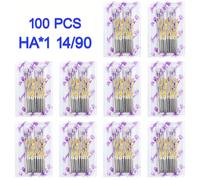 TEMU Agujas para máquina de coser Flying Tiger -Pack, estilo HAX1, tamaños variados 9/65 11/75 12/80 14/90 16/ 18/110, compatibles con la mayoría de máquinas de coser domésticas, plateado
