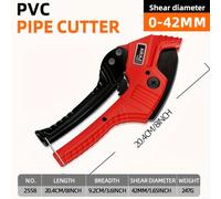 TEMU AIRAJ Cortador de Tubos de 42MM - Tijeras de Carraca SK5, Herramienta Manual de Resistencia con una - No Requiere Batería, Adecuado para Cortar PP, PVC, CPVC, PEX