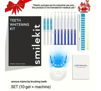 TEMU al Kit de Blanqueamiento Dental LED, que 10 X 3Ml de Gel para Dientes Blancos Rápidos y Suaves, Limpieza de Manchas en Casa. Es la Opción de Regalo para de San Valentín, y de la