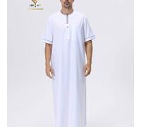 TEMU AL Nueva Bata Árabe Musulmana de Corta, Fácil y Elegante para Hombre, Bata Árabe Elegante para Hombre - Vestido de Oración de Larga, Lavable a Máquina, Adecuado para Todas