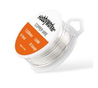 TEMU Alambre de Cobre para Joyería, Alambre Plateado Resistente al Oxidación para Manualidades y Creaciones DIY, Tamaños 0.25mm/0.3mm/0.4mm/0.5mm/0.6mm/0.8mm/1.0mm/1.3mm Disponible