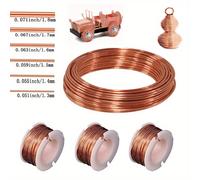 TEMU Alambre de Cobre Premium, Grosor de 1.3mm-1.8mm - Bobina Conductora Súper para Uso Industrial