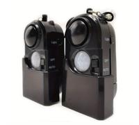 TEMU Alarma de 120dB con luz LED SOS y detector de movimiento - Mini dispositivo de seguridad portátil para el hogar, viajes, hotel, oficina - batería (no recargable)