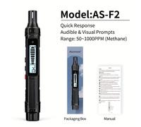 TEMU Alarma de detección de fugas de gas combustible, con detector de de sensibilidad con sonido y alertas, adecuada para todo tipo de inflamables