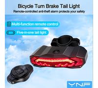 TEMU Alarma Inteligente para Bicicleta YNF 5 en 1! con alarma antirrobo de 113dB, de dirección y frenado, y batería que medio año