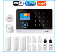 TEMU Alarma Inteligente WiFi+GSM/4G para Hogar, Control por APP, de sin varillas DIY, Detector de Movimiento, Sensor de Puerta, Externa, Sin Cuotas Mensuales, Compatible con y Google