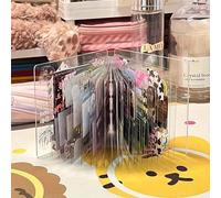 TEMU Álbum de Fotos Único con Cubierta Acrílica Transparente y PVC, Regalo para en Aniversario, Día de San Valentín, al Colegio, Día , Día del Maestro