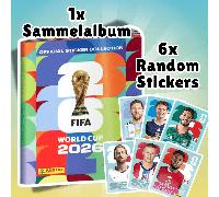 TEMU Álbum de pegatinas de blanda Panini de la FIFA 2026 con 6 pegatinas - Álbum de pegatinas oficial