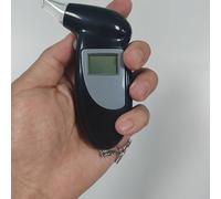 TEMU Alcoholímetro digital portátil con pantalla LCD, probador de alcohol de precisión con llavero, detección rápida de BAC