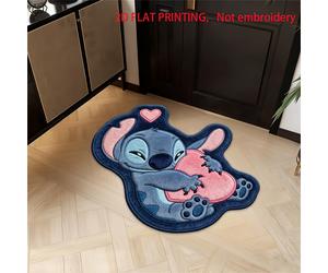 TEMU Alfombra de Entrada Stitch | Tapete de Felpa , Alfombra para Dormitorio, Decoración Unisex para Dormitorio, , , Alfombra Cómoda para Sala, a Únicamente, Pelo Adherido, Forma Rectangular