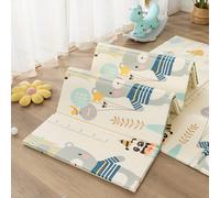 TEMU Alfombra de Gateo para Bebés Engrosada, No Tóxica y , con Acolchado - Colchoneta Plegable para Gimnasio Infantil, Ideal para Gatear, Aprender a Caminar, Sala de Juegos y Más