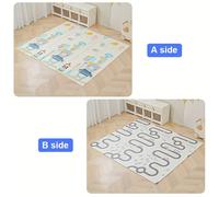 TEMU Alfombra de Juego Plegable Cara para Bebés, Colchoneta Antideslizante XPE Espuma Tapete Rastrero Infantil y Sala