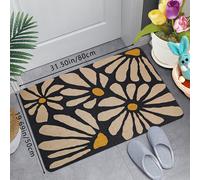TEMU Alfombra de Suelo con Estampado de Pequeñas y Lujosas para Entrada, Alfombra Decorativa en Fibra Rectangular, Adecuada para , Dormitorio, Cocina, Lavandería - 1 pieza