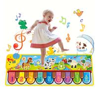 TEMU Alfombra musical con 24 diferentes, diseño de teclado de piano y de animales para diversión .