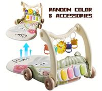 TEMU Alfombra para Bebés con 5 Juguetes Sensoriales, Piano Interactivo de Luces y , Colchoneta de Ejercicio para Desarrollo Motor, Rosa/Verde - Alfombrilla de Juego Infantil