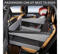 TEMU Alfombra para Mascotas de Calidad, Asiento Trasero Individual con Base Rígida y Cesta de Malla para Perros, Alfombra Multifuncional para Perros, Tamaño Grande 73 cm/29.7 pulgadas