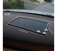 TEMU Alfombrilla Antideslizante para Tablero de Coche con Adornos de Diamante Artificial, Material de PVC Lavable y Reutilizable, Base para de Teléfono en el Interior del Vehículo