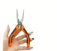 TEMU Alicates de punta - Construcción duradera en acero, versátiles, herramientas de corte de precisión, diseño ergonómico, operación cómoda