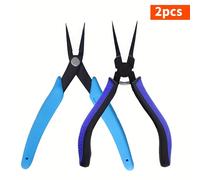 TEMU Alicates de Punta Ultra con Mandíbulas Suaves y Empuñadura Cómoda para Joyería, Doblar Alambre, Abrir y Cerrar Anillas, Herramientas para Hobbies