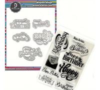 TEMU AlinaCraft 1 pieza de Sellos Transparentes de y 1 juego de Troqueles de Corte de Metal para Manualidades , de Tarjetas Hechas a , Tarjetas de Felicitación DIY, Scrapbooking y Álbum