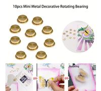 TEMU AlinaCraft 10 piezas/paquete Accesorios de Rodamientos Giratorios Mini Metálicos para Regalos DIY/Decoración de Joyería/Fiestas y Tarjetas Hechas a Scrapbooking - Alinacutle