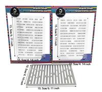 TEMU Alinacutle 2 sellos transparentes junto con 1 a rayas y troqueles de corte de metal diseñados para manualidades , álbumes de recortes y la de etiquetas sentimentales para tarjetas