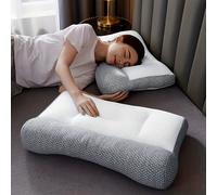 TEMU Almohada Anti Ronquidos con de Fibra Natural - Diseñada para Duermen, Soporte de Cuello es Ideal para Uso Todo el Año, Se Puede Lavar a y Como para el Ronquido en Casa