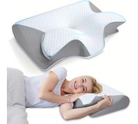 TEMU Almohada cervical, almohada de ergonómica , adecuada para duermen de , y abajo.