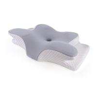 TEMU Almohada de Espuma Viscoelástica con Forma de - Diseño Ergonómico para Cuello, Recuperación Lenta, Almohada Relajante para Dormir, Adecuada para Duermen de Espalda y de , con Lavable a Máquina
