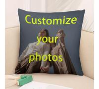 TEMU Almohada Personalizada con Foto, 45.72x45.72 cm, Material de Felpa Ultra y Cierre de Cremallera en Tela de Poliéster - Ideal para Regalos y Decoración del Hogar en Paleta de , Solo a