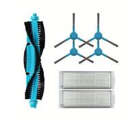 TEMU Almohadillas de mopa con cepillo de rodillo y filtro HEPA para Cecotec Conga 3290 3490 3690, repuestos para aspiradora, cepillo lateral, STYJ02YM