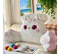 TEMU Almohadón Gigante de Peluche *17.7 Pulgadas - Bordado de Ojo y Flores | Bohemia de Abrazando el Sofá, Cojín Ultra para Lectura, Decoración de Sofá y Dormitorio / Diseñado con Soporte en