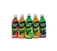 TEMU Aloe Vera Bebida Refresco natural de Aloe Vera Sabor Original, Mango, Uva, Fresa, Piña 50CL*20 1PAQ