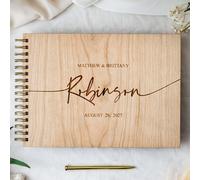 TEMU Alternativa al Libro de Firmas para - Álbum Personalizado con Madera, Único Regalo y Recuerdo