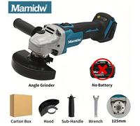 TEMU Amoladora Eléctrica Sin Escobillas Mamidw 125mm/100mm para Batería Makita 18V, Sin Batería Incluida