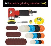 TEMU Amoladora Pulidora Excéntrica HIFESON de 90° - Juego de Herramientas Neumáticas para Coche, Metal y Madera, HIFESON