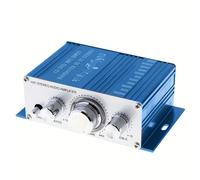 TEMU Amplificador Mini, Amplificador de Audio Estéreo HiFi de 2 con Entrada RCA, Amplificador Digital Potente para Coche, Hogar, PC, TV, Teléfono - Adaptador de Corriente No Incluido