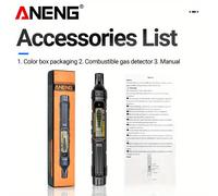 TEMU ANENG GN805 Detector de fugas de gas para combustibles 50~1000PPM con alarma , detector de semiconductor al gas, pantalla LCD retroiluminada, herramientas sin batería