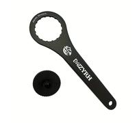 TEMU Anillo de bloqueo y espaciador para freno central de bicicleta, llave para cubierta de freno central compatible con juego de ruedas de rotor de freno de disco de 6 pernos, de aleación de aluminio