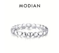 TEMU Anillo de de Plata 925 - Joyería de Amor , Regalo para San Valentín, Estilo Vintage Lindo para Uso Diario o Fiestas, Sólido, Anillo de Dedo