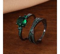 TEMU Anillo de Declaración - Anillo de de Circonita Colorida para Mujeres, y Ocasiones de Boda - Duradero