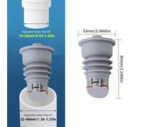 TEMU Anillo de para Manguera de Lavadora, Antiodor para Desagüe y Ventilación de Suelo Adecuada para Lavandería, Baño, Cocina y Oficina con Junta de Estanqueidad