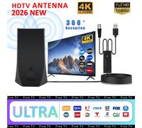 TEMU Antena de 2026 - Amplificador de digital de interior, para 1080P y 4K, estabilidad y calidad - Ideal para zonas urbanas y rurales