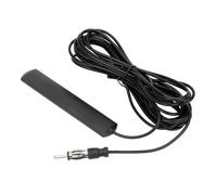 TEMU Antena universal para coche, camión y barco AM/FM, antena de radio estéreo para coche 12V, color negro