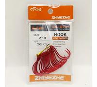 TEMU Anzuelo de Mejorado, Anzuelo de Pesca con Púas de Calidad, con Tubo con Anillo, Adecuado para Pesca en Agua y