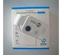 TEMU APEXEL 200X Mini Microscopio de Bolsillo para Teléfonos, Lupa con Clip, Lente CPL y Luz LED, Lente de Microscopio Universal Compatible con iPhone y la Mayoría de los Smartphones ()