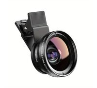 TEMU APEXEL Lente HD 37mm 0.45x Gran con 12.5x Super Macro para iPhone, Smartphones y Kit de lentes