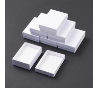 TEMU Aproximadamente 60 cajas de cartón para joyería contienen esponjas que miden 9X6.5X2.8Cm, ideales para collares, aretes y anillos.