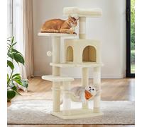 TEMU Árbol para Gatos de Varios Niveles, para Gatos con 4 Postes para IRascar, Hamaca, Cueva Juguetes, 112cm
